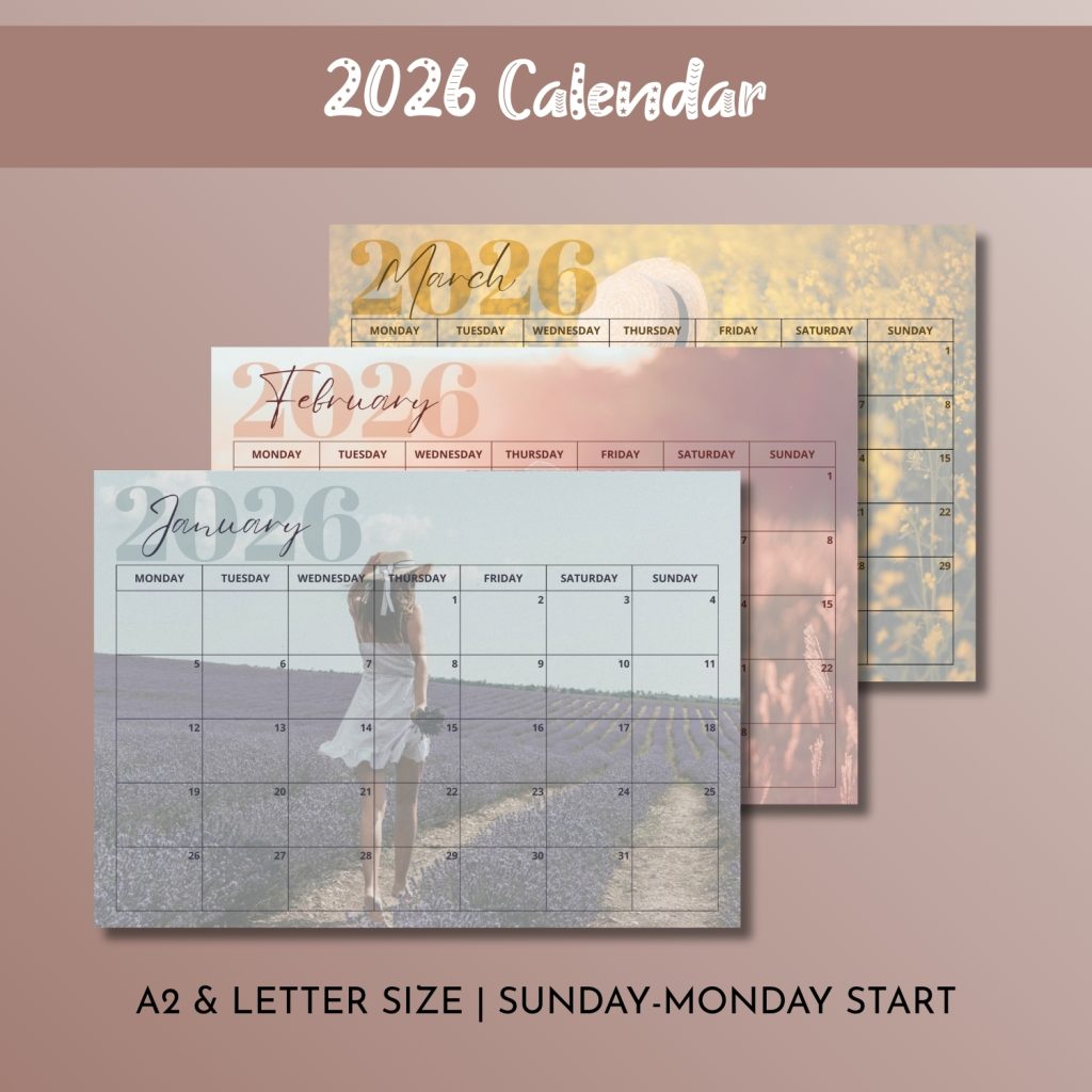 Women 2026 Desktop Calendar